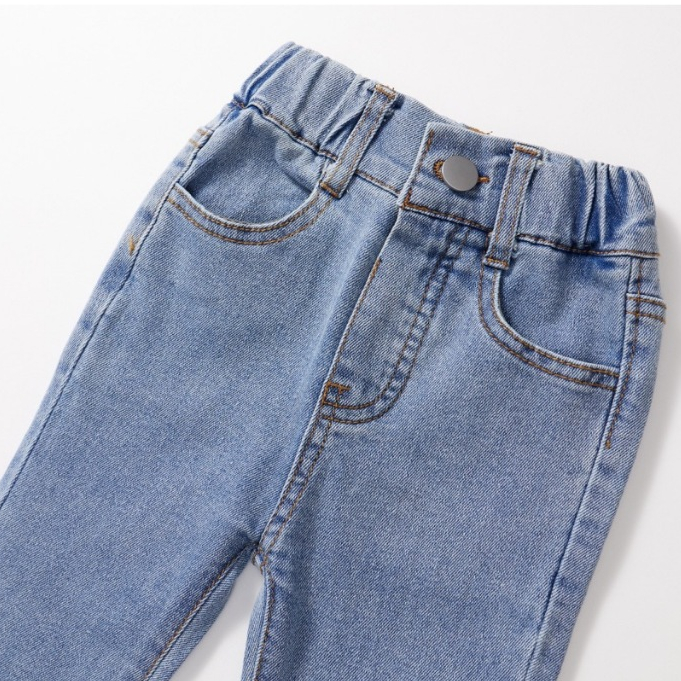 Quần Jean Ống Loe Cho Bé Gái, Quần Jean Ống Loe Cho Bé Gái HANIA KIDS Chất Liệu Jean Mềm Mại
