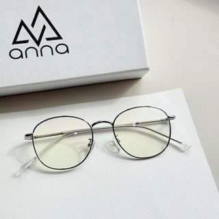Gọng kính mắt thời trang nữ ANNA thiết kế dáng tròn với chất liệu kim loại 2302