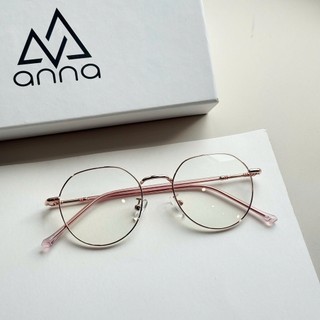 Gọng kính mắt thời trang nữ ANNA cho người cận dáng tròn gọng kim loại 72810