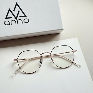 Gọng kính mắt thời trang nữ ANNA cho người cận dáng tròn gọng kim loại 72810