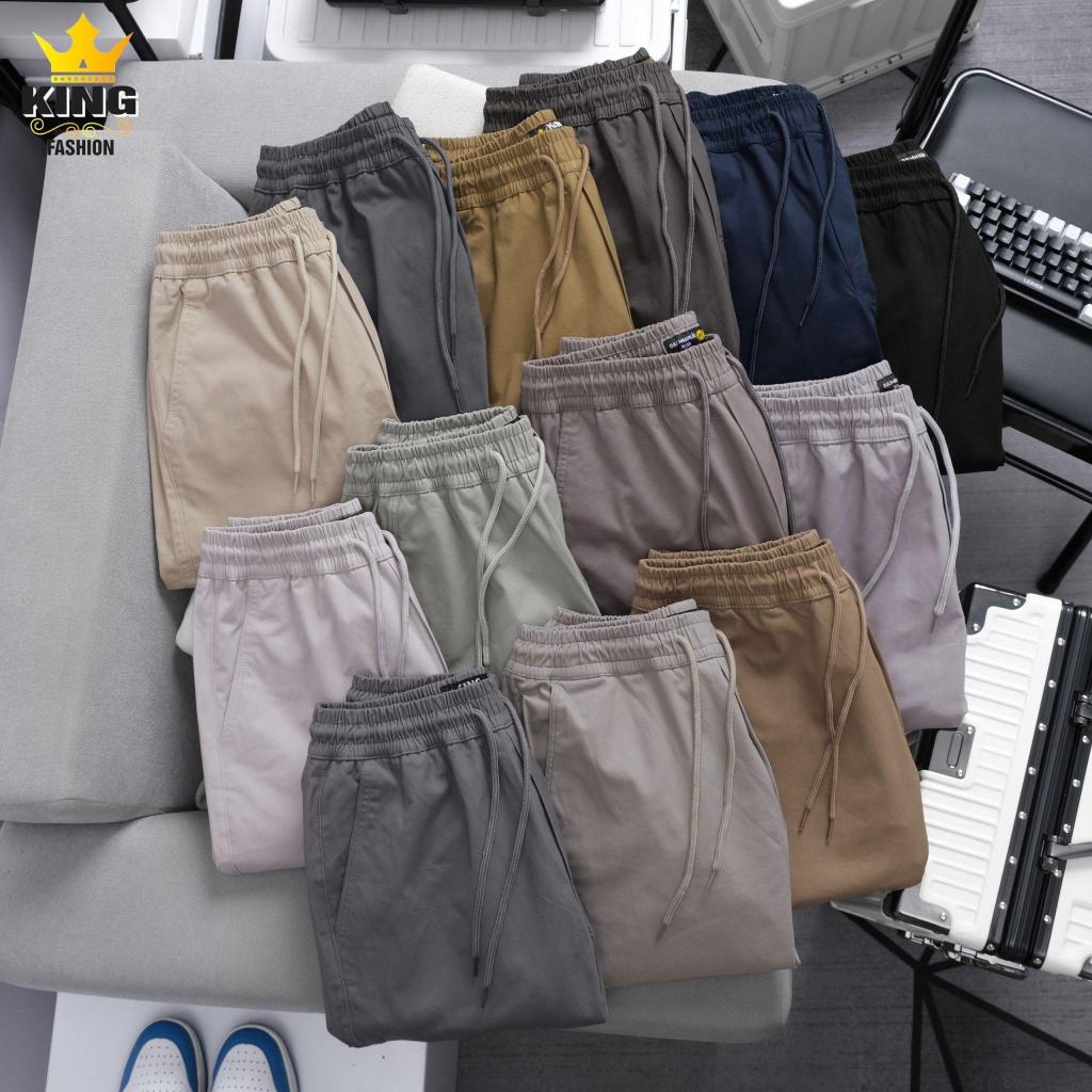 [T1] QUẦN DÀI JOGGER KINGFASHION Quần Kaki Lưng Thun Dây Rút Bo Gấu Kiểu Dáng Trẻ Trung Năng Động