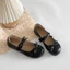 Giày Lolita nữ Đế Bệt Dẻo Đính Nơ Tiểu Thư Phong Cách Hàn Quốc Mã L238