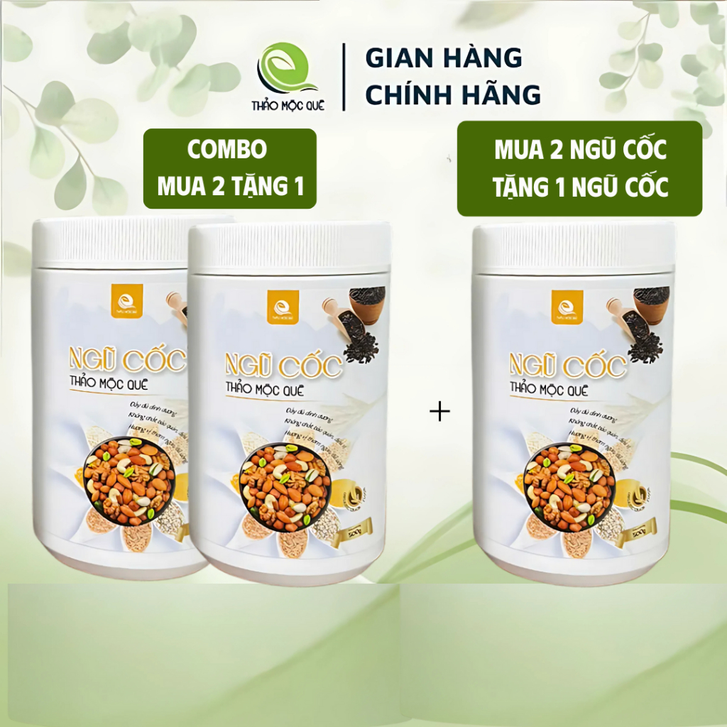 [LIVE - MUA 2 TẶNG 1] Combo Ngũ Cốc Thảo Mộc Quê Dinh Dưỡng Chính Hãng Mua 2 Tặng 1
