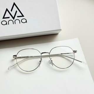 Gọng kính mắt thời trang ANNA dáng tròn chất liệu kim loại 6895