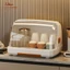 STON Kệ đựng cốc có nắp đậy Giá đựng chai chống bụi Giá đựng cốc bằng nhựa Tổ chức lưu trữ bền bỉ