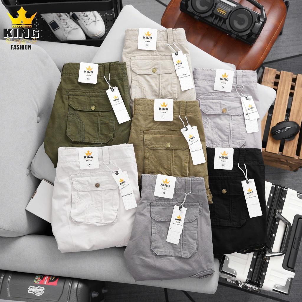 Quần Kaki Túi Hộp Nam Cao Cấp KINGFASHION Đẳng Cấp Phong Cách Phái Mạnh, Thiết Kế 6 Túi Tiện Lợi