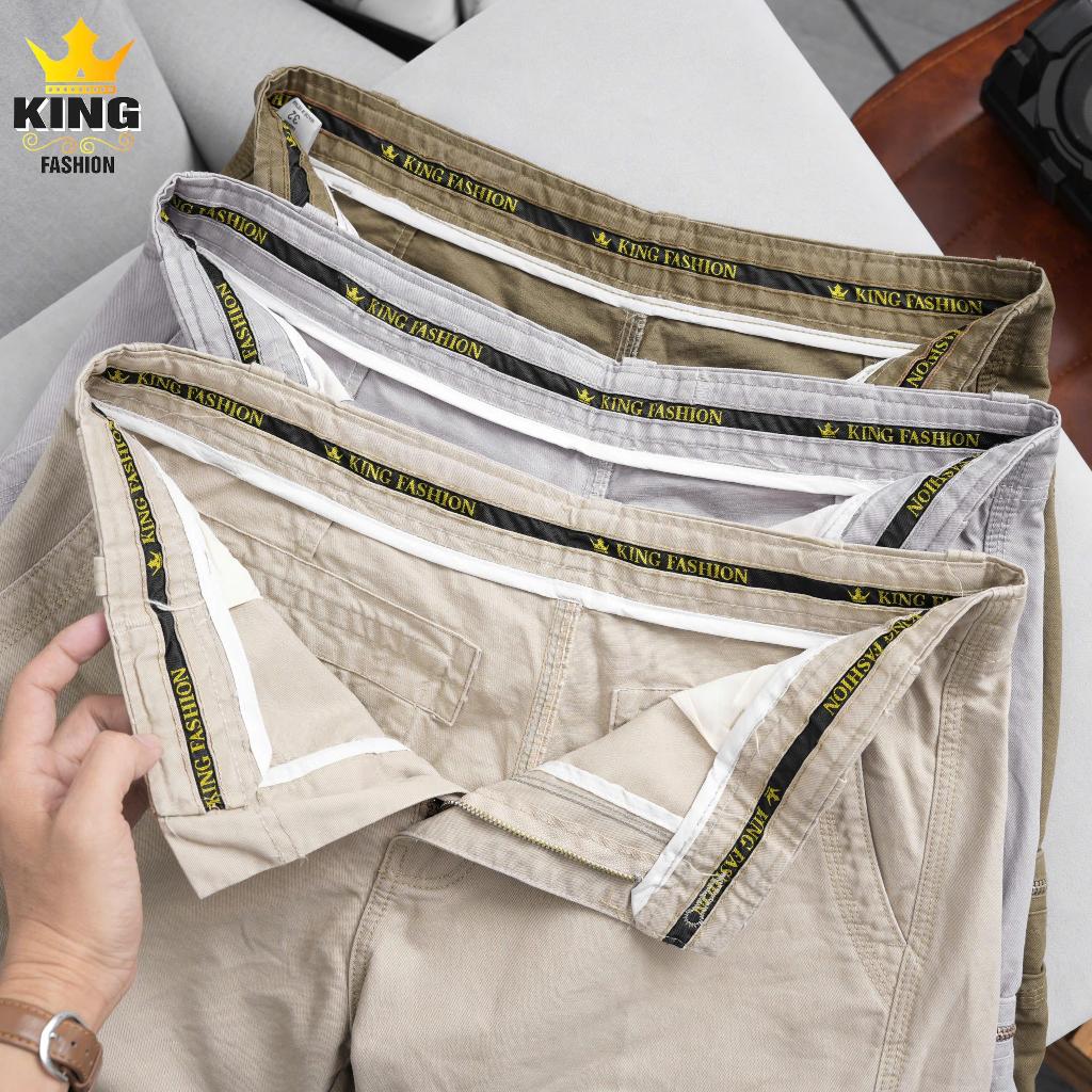 Quần Kaki Túi Hộp Nam Cao Cấp KINGFASHION Đẳng Cấp Phong Cách Phái Mạnh, Thiết Kế 6 Túi Tiện Lợi