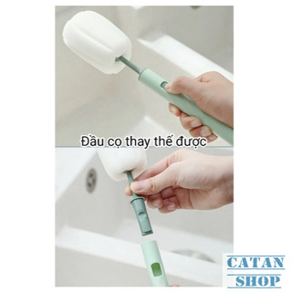 Cọ Ly 7 màu,  Cọ Ly Kẹo Bông Cao Cấp Mút Mềm Siêu Thấm Rửa Ly Cốc Bình Giữ Nhiệt Sạch Bóng Tiện Lợi