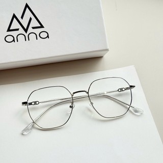 Gọng kính mắt thời trang nữ ANNA cho người cận dáng tròn gọng kim loại 6802