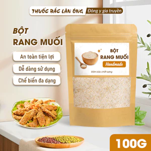 Bột rang muối 100g, bột gia vị gà rang muối, ếch, tôm, bề bề, chuẩn vị - Lãn Ông