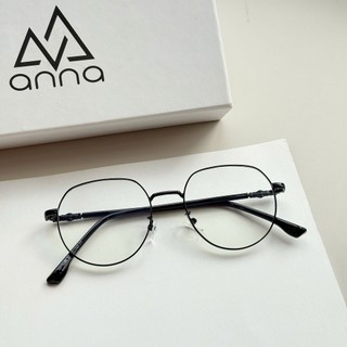 Gọng kính mắt thời trang nữ ANNA cho người cận dáng tròn bằng kim loại 5285