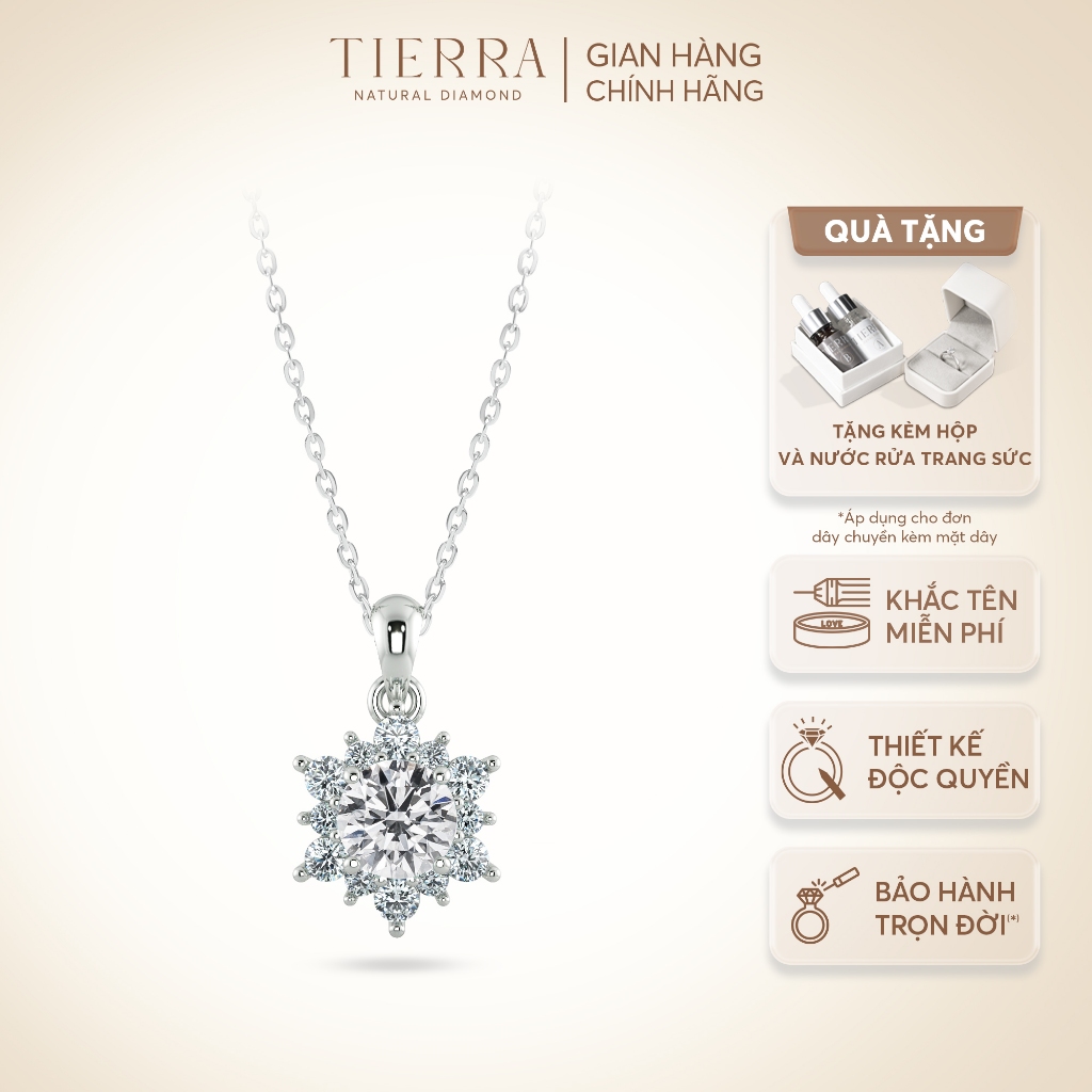 [CHAT TRƯỚC KHI ĐẶT] Mặt Dây Chuyền Tierra MDA2106 Vàng 14K/ 18K, Tấm CZ Thiết Kế Tinh Xảo Điểm Nhấn Hoàn Hảo Cho Nàng