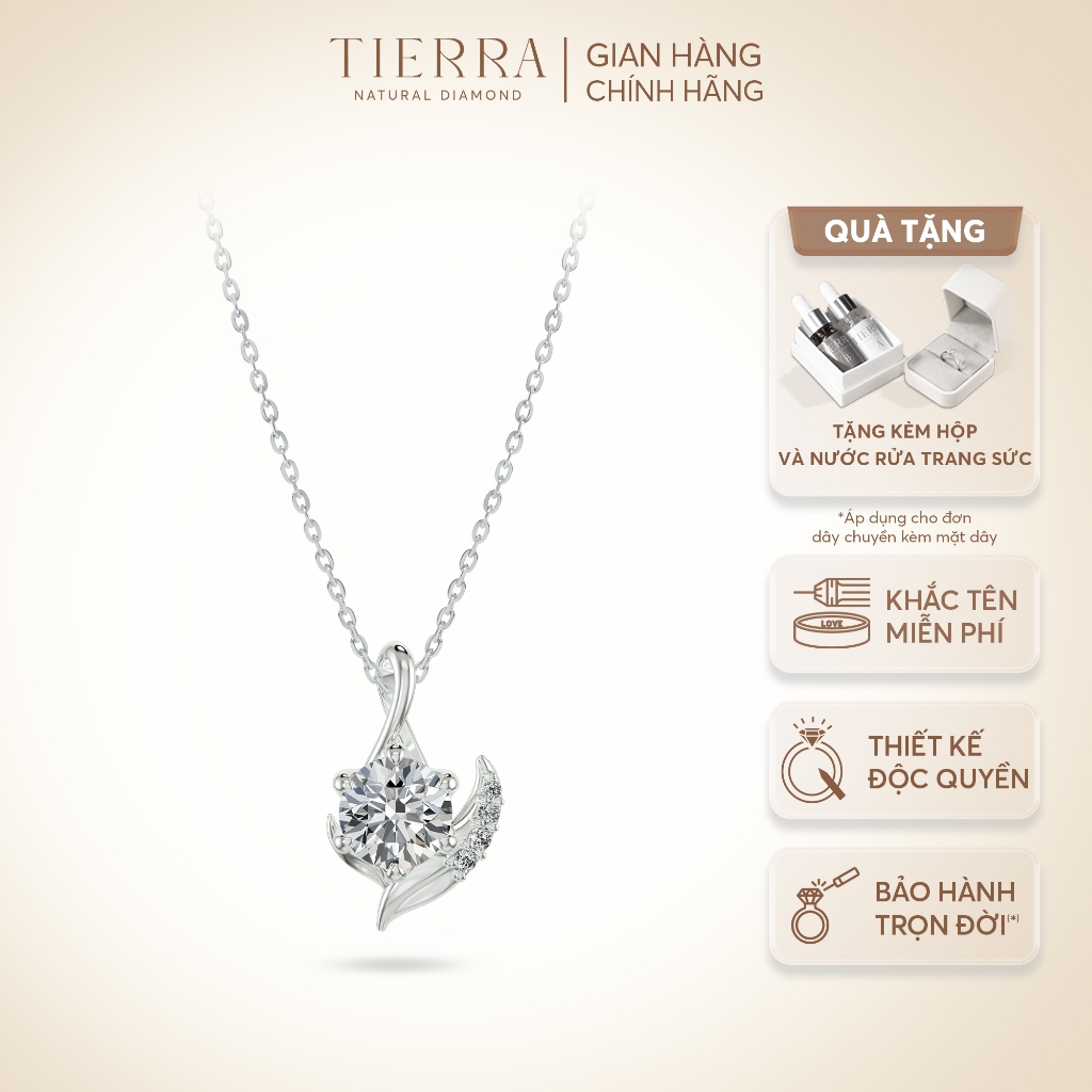 [CHAT TRƯỚC KHI ĐẶT] Mặt Dây Tierra BMD1112 Vàng 14K/ 18K, Tấm CZ, Thiết Kế Phong Cách Thanh Lịch