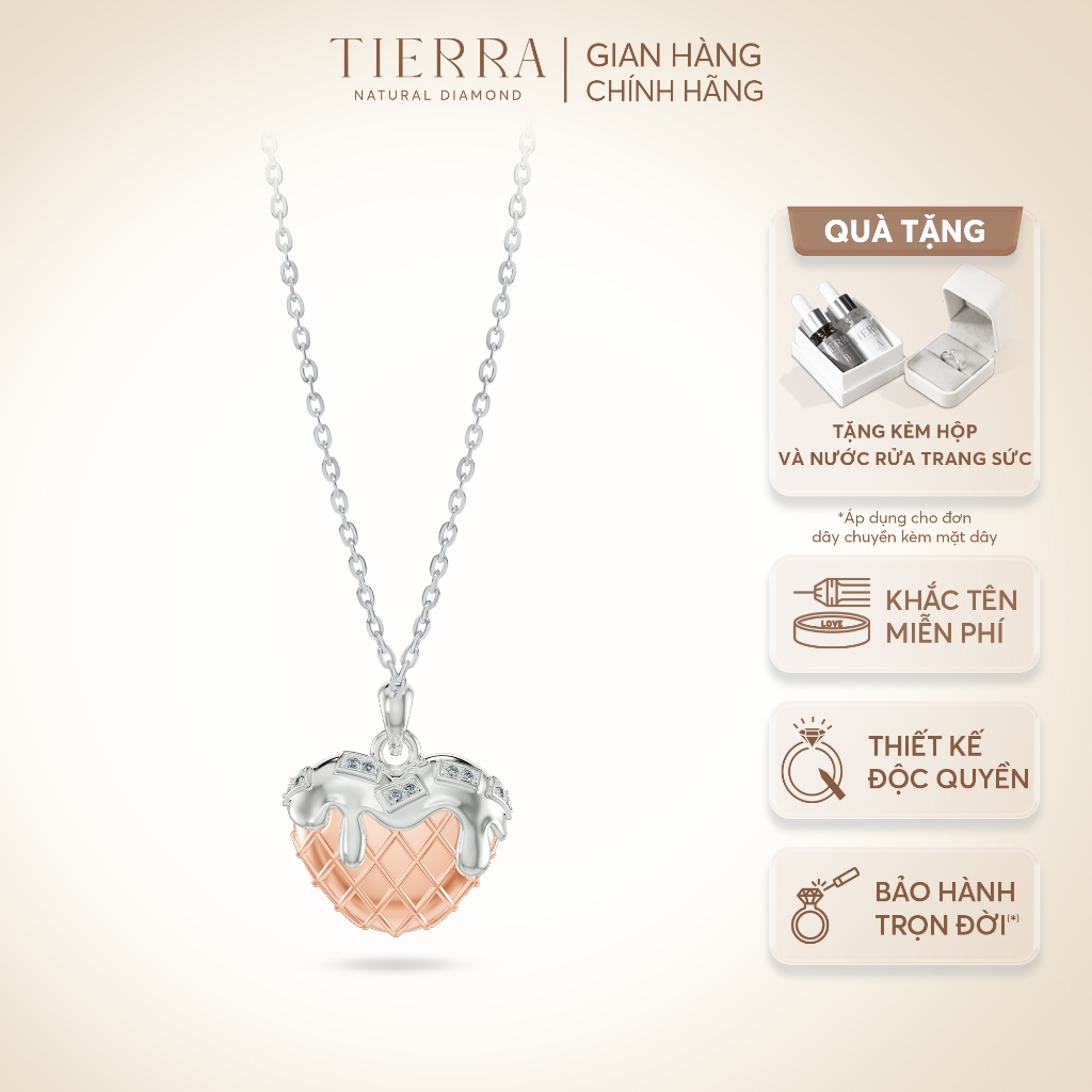 [CHAT TRƯỚC KHI ĐẶT] Mặt Dây Chuyền/ Charm Tierra Sweet Cherry FMD5011 14K/ 18K Đính Tấm CZ