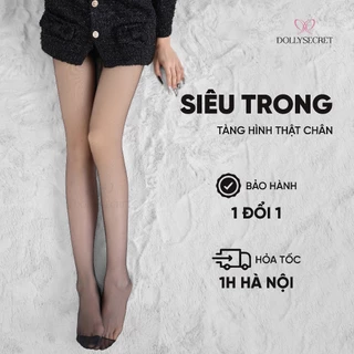 Quần Tất Siêu Trong Suốt Siêu Mỏng Tàng Hình Thật Chân DOLLY SECRET T39