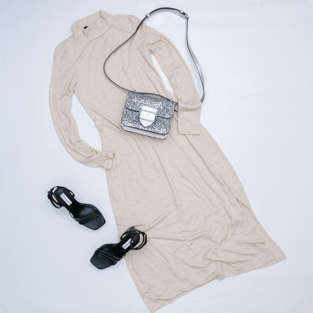 MNG ĐẦM LEN NỮ TAY DÀI CỔ CAO (230802007)