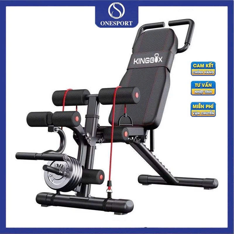 Ghế Tập Gym KingBox 187N ( không kèm tạ và dây ) Đa Năng 9 Cấp Độ Điều ...