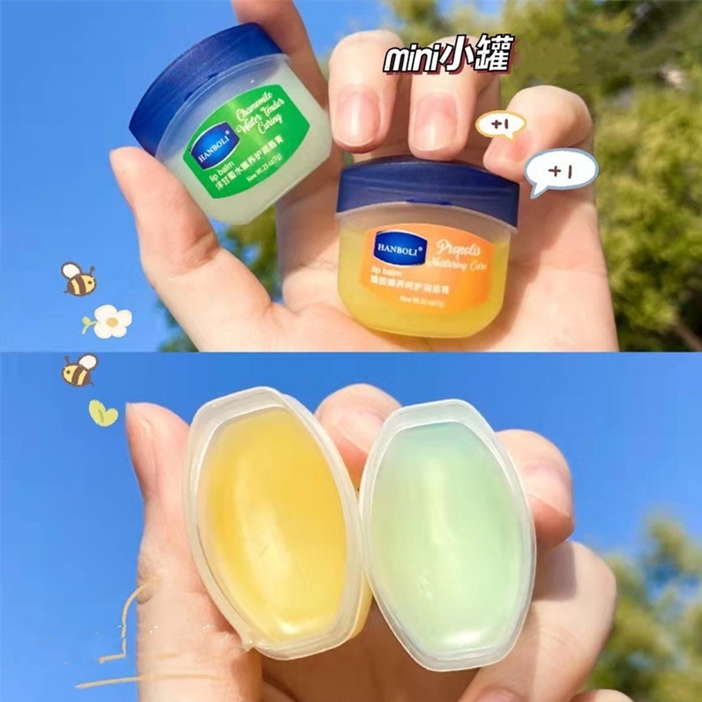 Set 4 Hũ mặt nạ môi HANBOLI 7g - [Chính Hãng] dưỡng ẩm chống nếp nhăn giúp môi mềm mịn căng bóng