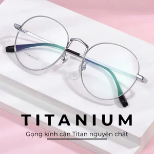 Gọng Mắt kính cận Oval Tròn 𝐃𝐞𝐬𝐩𝐨𝐢𝐧𝐭𝐬 𝐓𝐢𝐭𝐚𝐧𝐢𝐮𝐦 Titan Unisex Oval Gọng Titan nguyên khối