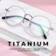 Gọng Mắt kính cận Oval Tròn 𝐃𝐞𝐬𝐩𝐨𝐢𝐧𝐭𝐬 𝐓𝐢𝐭𝐚𝐧𝐢𝐮𝐦 Titan Unisex Oval Gọng Titan nguyên khối