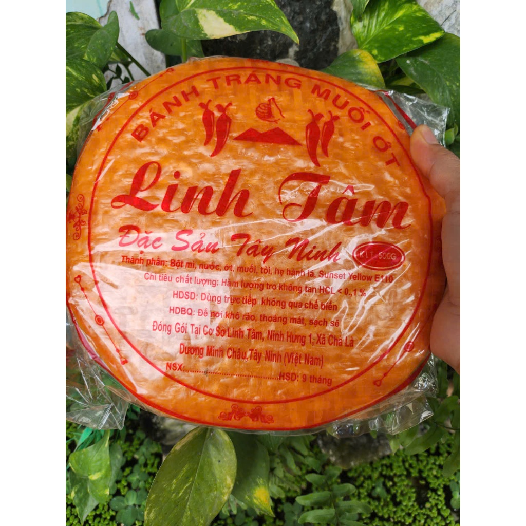 Bánh tráng Muối Ớt Loại Ngon 500g - Tên thương hiệu sẽ thay đổi tùy khi nhập hàng.