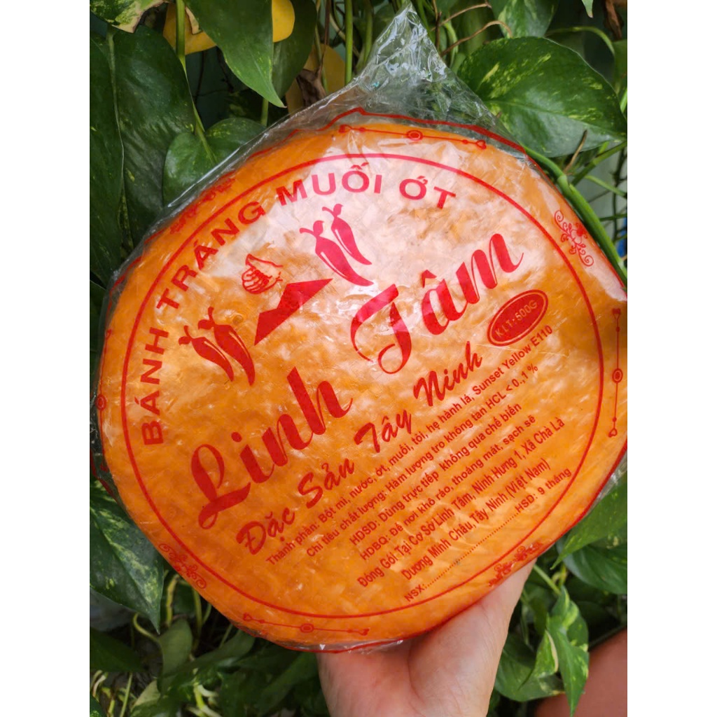 Bánh tráng Muối Ớt Loại Ngon 500g - Tên thương hiệu sẽ thay đổi tùy khi nhập hàng.