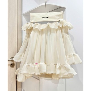 Váy babydoll thiết kế trễ vai mix ren nhún bí bồng xoè boè phồng rộng xinh xắn tiểu thư cho các nàng - BaoTrang.clothes