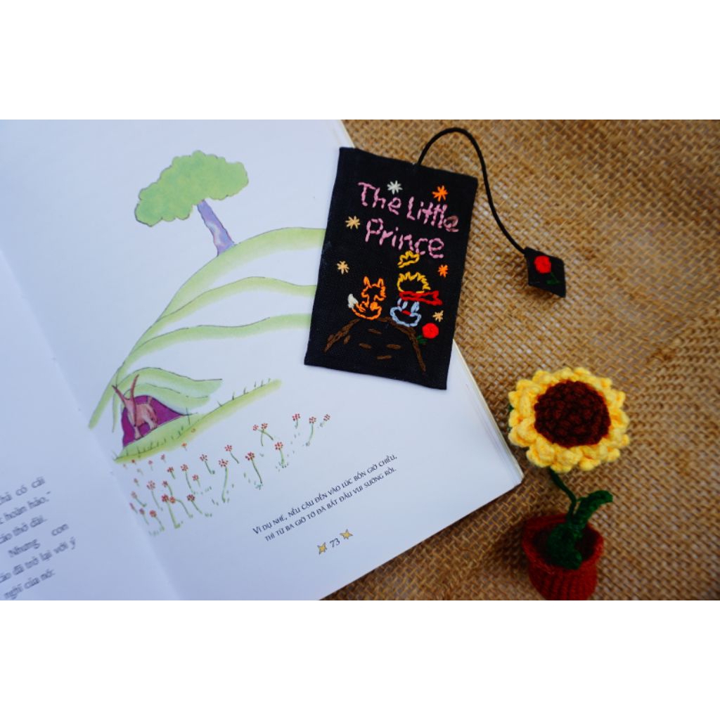 BOOKMARK HOÀNG TỬ BÉ THÊU TAY | MERAKI HANDMADE