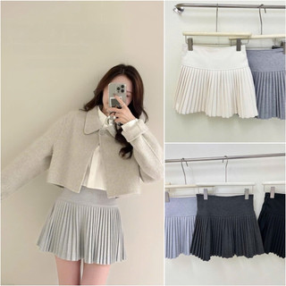 Chân Váy Dập Ly Basic Full Màu QC