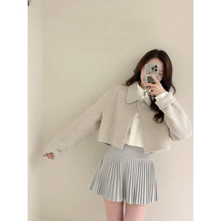 Chân Váy Dập Ly Basic Full Màu QC