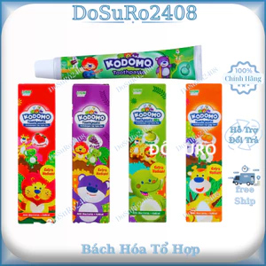 Kem Đánh Răng Cho Bé Nuốt Được, Kem Đánh Răng Trẻ Em Kodomo Trọng Lượng 45g không cay