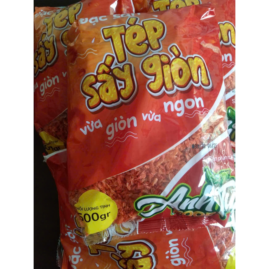 500G tép sấy loại giòn rụm ngon.