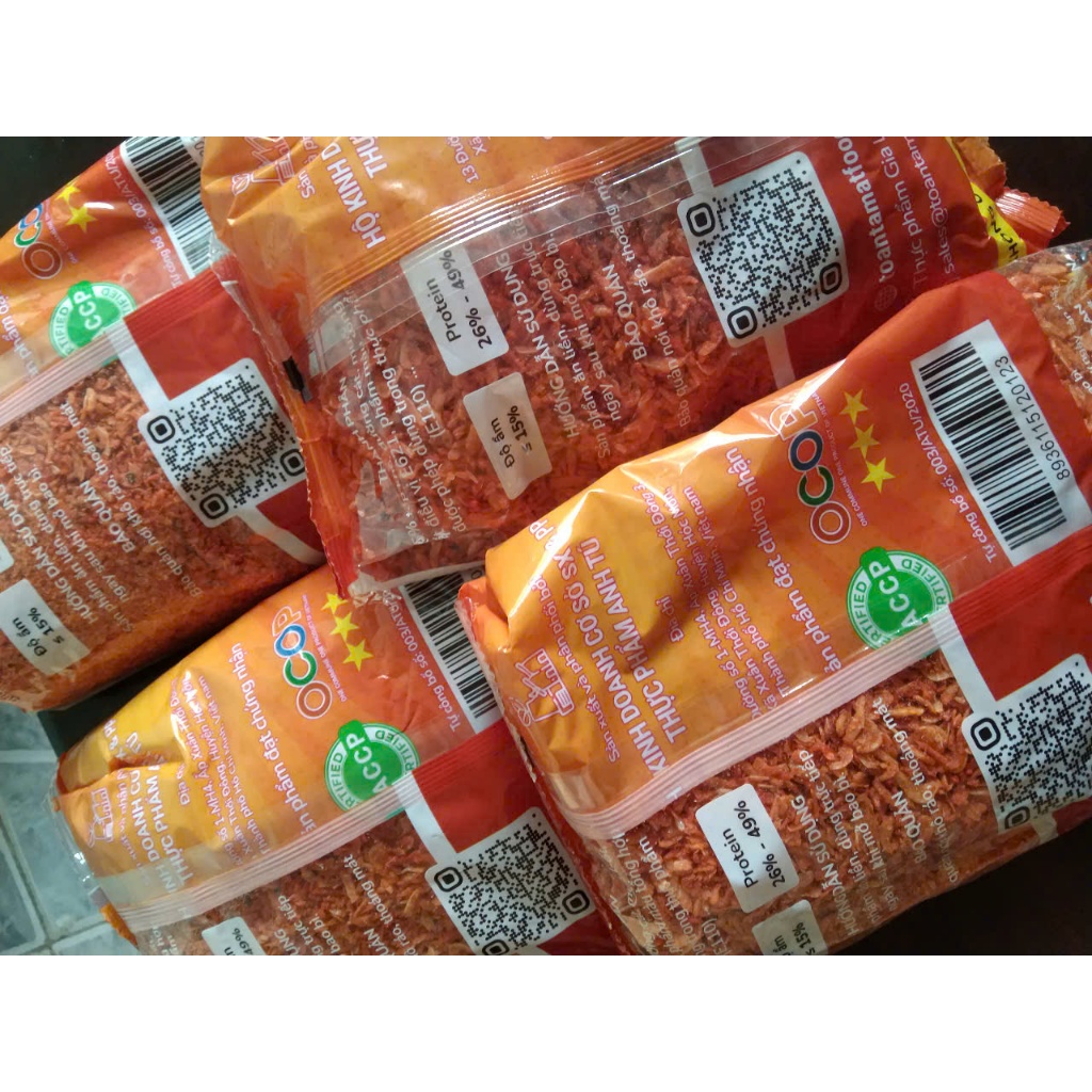 500G tép sấy loại giòn rụm ngon.