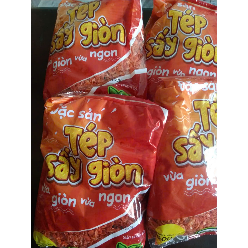 500G tép sấy loại giòn rụm ngon.