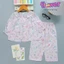 Bộ tole bé gái tay dài quần dài cài nút cổ ren 10-42kg - Đồ bộ tole Flower
