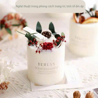 Set Quà Tặng Kèm Túi Nến Thơm Handmade ART OF THE FOREST Hoa  Khô Trang Trí Tự Nhiên