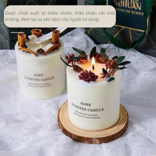 Set Quà Tặng Kèm Túi Nến Thơm Handmade ART OF THE FOREST Hoa  Khô Trang Trí Tự Nhiên
