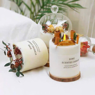 Set Quà Tặng Kèm Túi Nến Thơm Handmade ART OF THE FOREST Hoa  Khô Trang Trí Tự Nhiên