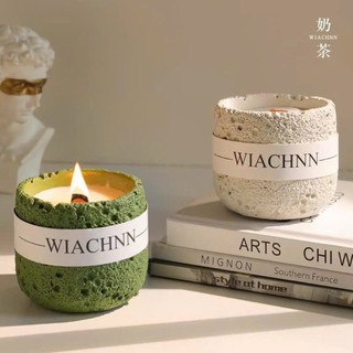 Nến thơm handmade cốc xi măng, trang trí phòng ngủ, thư giãn, khử mùi phòng hũ 500g