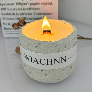 Nến thơm handmade cốc xi măng, trang trí phòng ngủ, thư giãn, khử mùi phòng hũ 500g