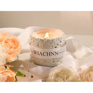Nến thơm handmade cốc xi măng, trang trí phòng ngủ, thư giãn, khử mùi phòng hũ 500g