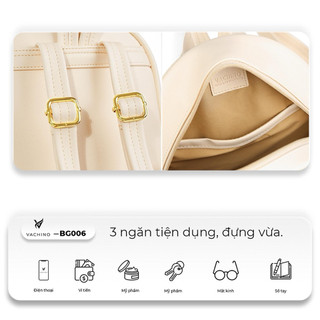 Balo nữ thời trang cao cấp VACHINO - BG006. Bảo hành 1 đổi 1 trong 12 tháng, đổi trả miễn phí trong 7 ngày.