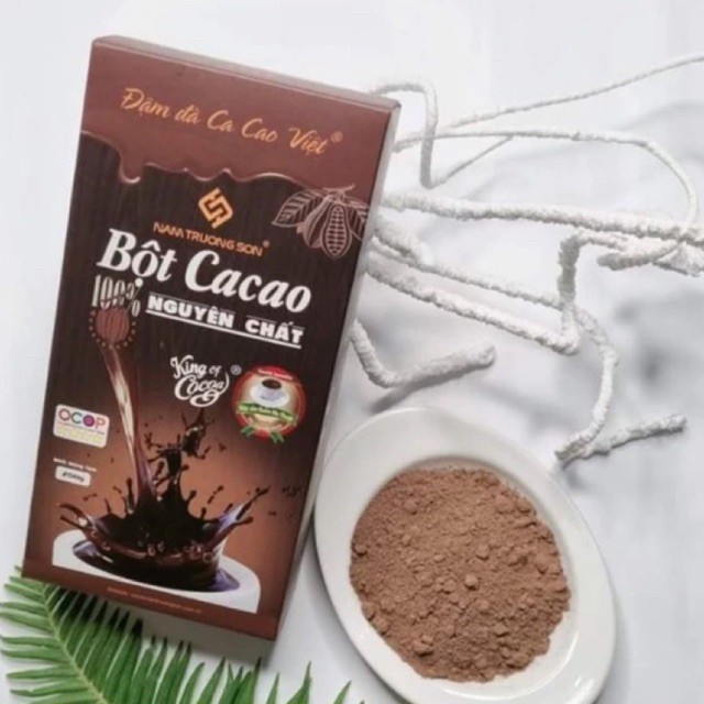 Bột Cacao organic nguyên chất 200g Nam Trường Sơn Đậm vị Đắk Lắk