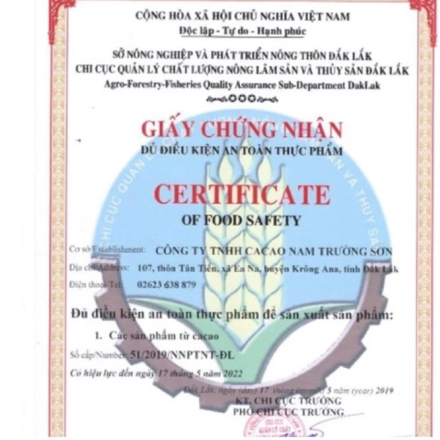 Bột Cacao organic nguyên chất 200g Nam Trường Sơn Đậm vị Đắk Lắk