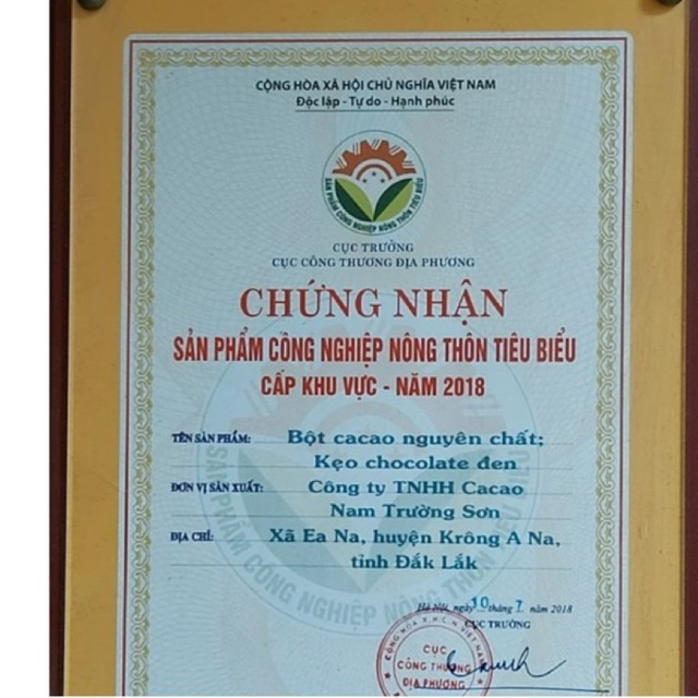 Bột cacao nguyên chất 500g Organic Đắk Lắk Nam Trường Sơn