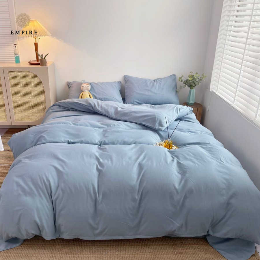 Bộ chăn ga gối cotton tici EMPIRE set 5 món ga trải giường bo chun drap đẹp - EMPIRE Bedding & Decor