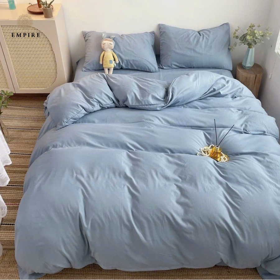 Bộ chăn ga gối cotton tici EMPIRE set 5 món ga trải giường bo chun drap đẹp - EMPIRE Bedding & Decor