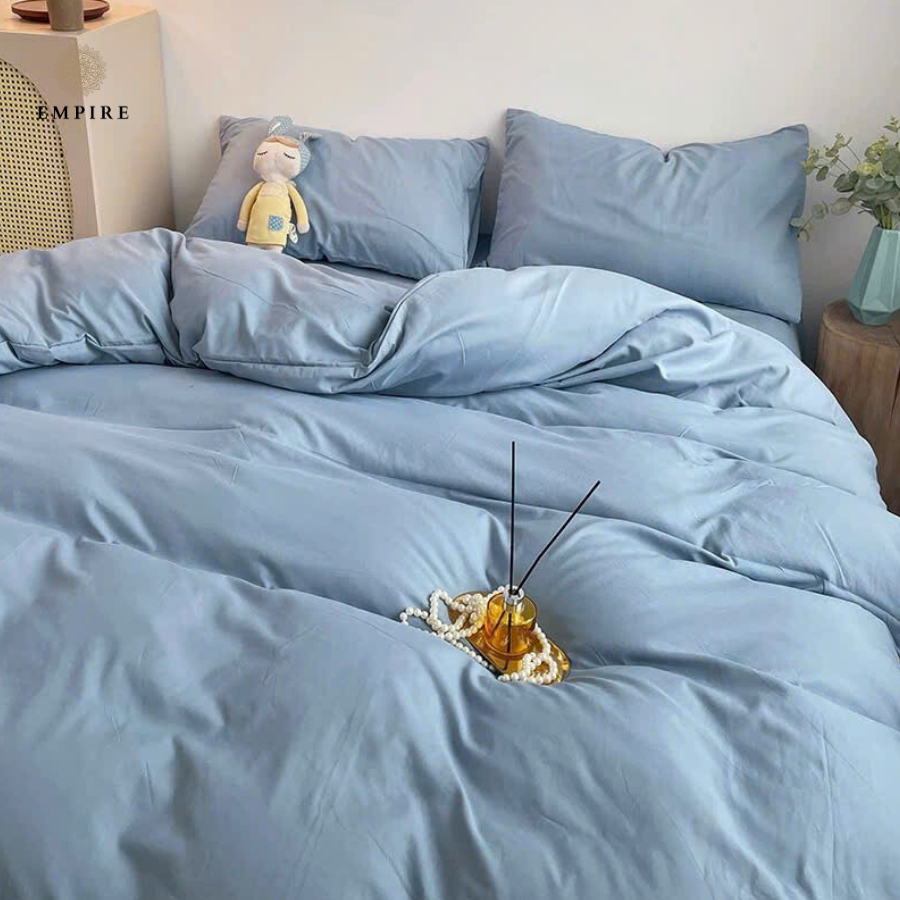 Bộ chăn ga gối cotton tici EMPIRE set 5 món ga trải giường bo chun drap đẹp - EMPIRE Bedding & Decor