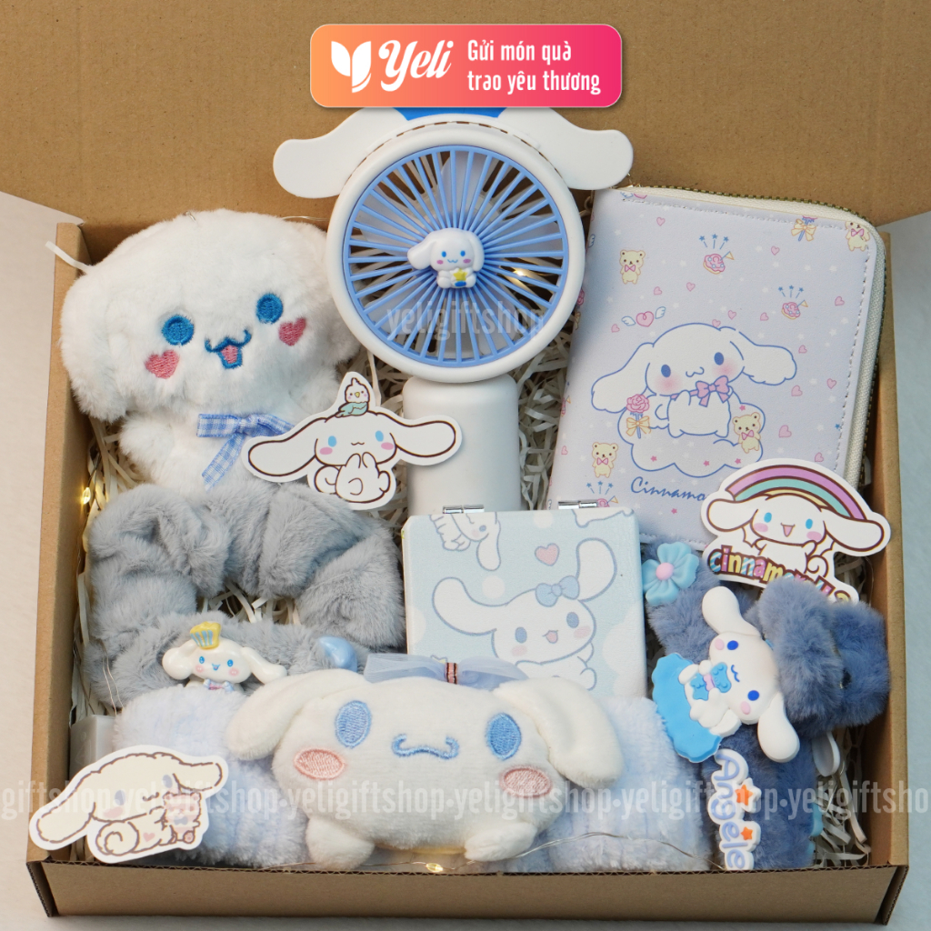 Set Quà Cinnamoroll Tặng Sinh Nhật Bạn Bè, Người Thân, Người Yêu, Bé Gái, Set Quà Tặng Cinnamoroll