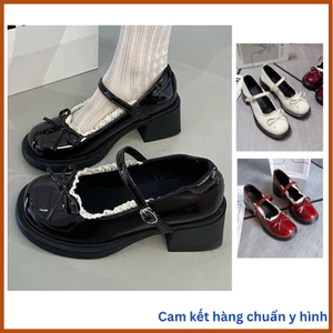 Giày nữ giày lolita đế cao 5p thời trang phong cách Hàn Quốc 2025 Hót Hít MS418